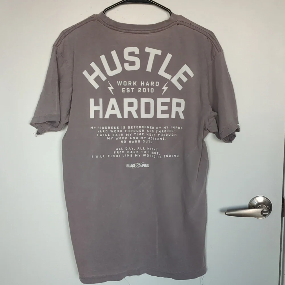 Flag Nor Fail Distressed T-Shirt - Picture 2 of 11